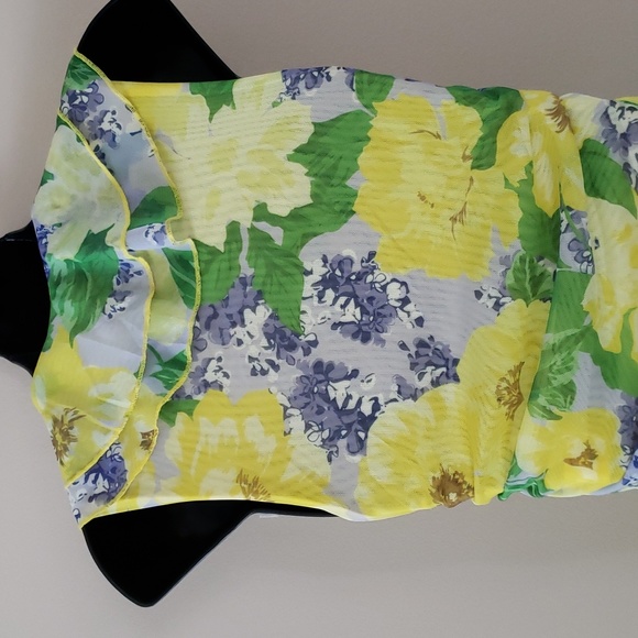 ZARA Tulle floral mini dress - Picture 4 of 9